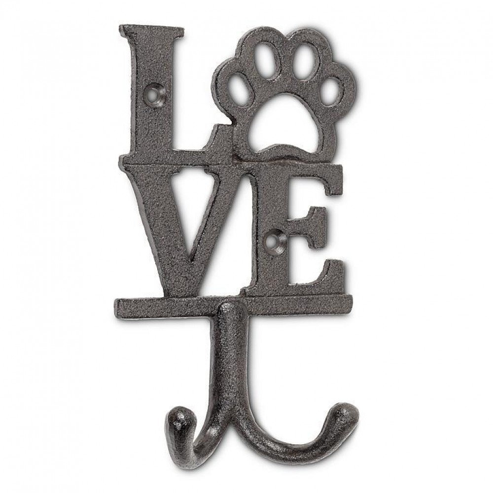 Lark Manor™ Love Sign With Dog Paw xxxOxxx Wall Double Hook | Wayfair
